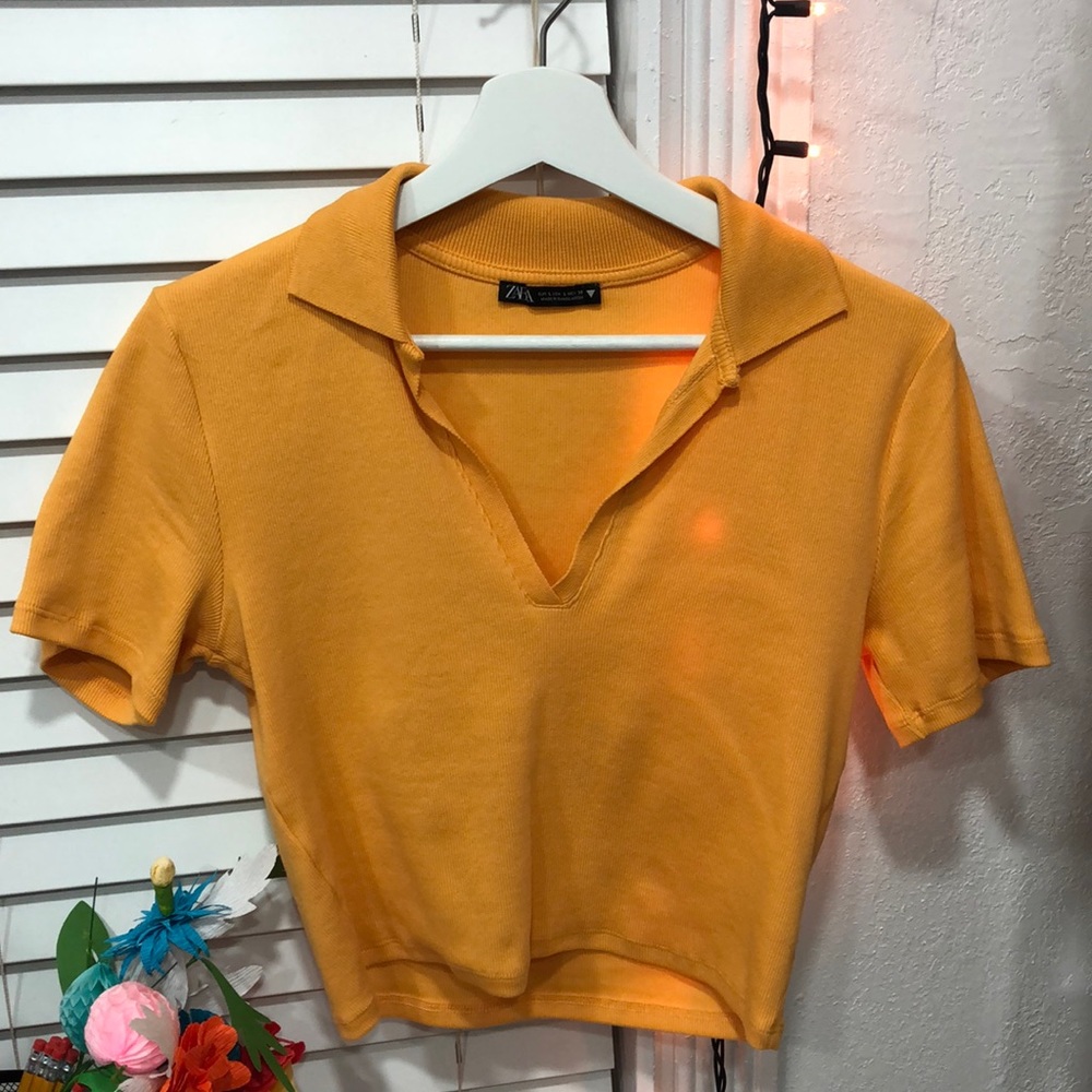 zara cropped top